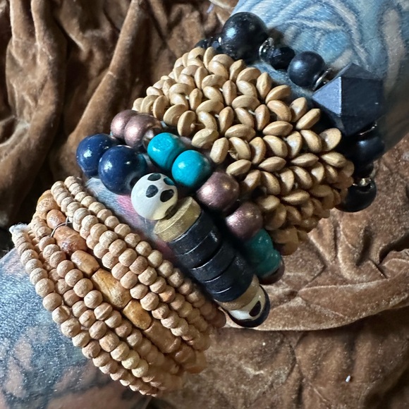 Bohemian Beaded Bracelet Set - Picture 1 of 6